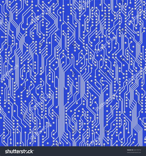 Seamless Pattern Circuit Board Stock Vector Royalty Free 53173714 Shutterstock