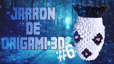 Como hacer un jarrón de origami 3d 6 origamileo YouTube