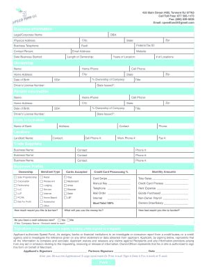 Fillable Online Speedfund Form Cdr Fax Email Print Pdffiller