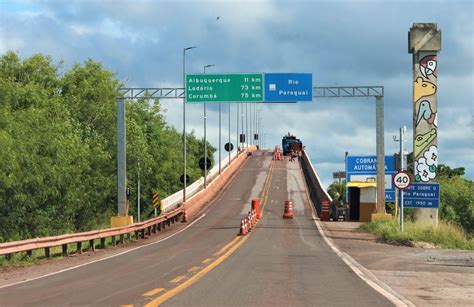 Reparos Ponte Sobre O Rio Paraguai Foto Saul Schramm Ag Ncia De