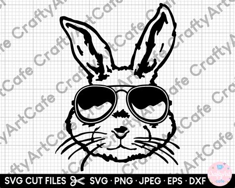 Rabbit With Sunglasses Svg Easter Rabbit Bunny Cool Rabbit Bunny Png ...