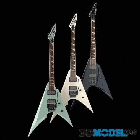 3d Model Guitar Esp Ltd Arrow 1000 Pbr
