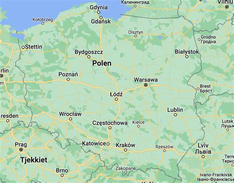 Poland Map The 100 Largest Cities Here Are Listed For Travel