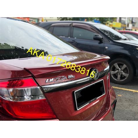 Perodua Bezza 2016 2021 Gear Up Spoiler With Paint Shopee Malaysia