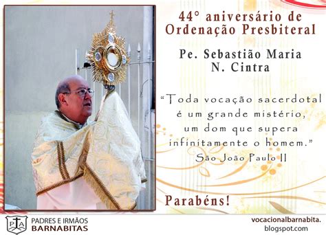 Feliz aniversário de ordenação ao nosso confrade Pe Sebastião Maria N