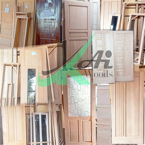 Jual Promo Kusen Pintu Fullset Single Beserta Kusen Daun Jendela Kayu