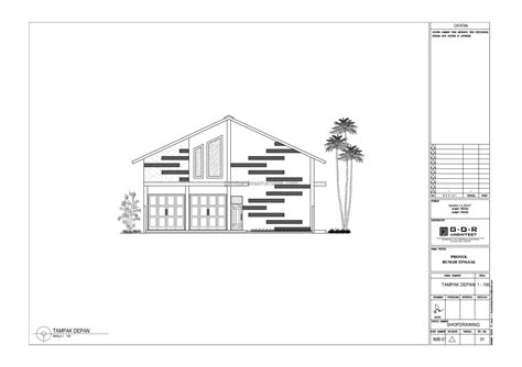 Gambar Desain Gudang 1 Lantai 14×23 Gambar Desain Arsitek
