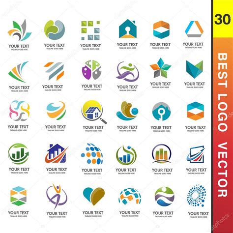Best Business Corporate 30 Logo Set Stock Vector Image By ©krustovin