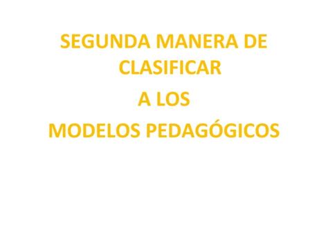 Sintesis De Modelos Pedagogicos Y Teorias Ppt