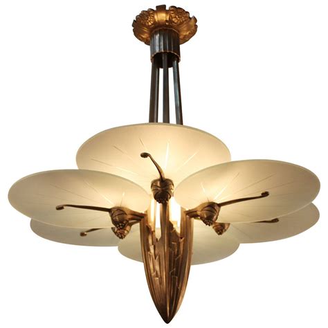 Unique Art Deco Chandelier At 1stdibs