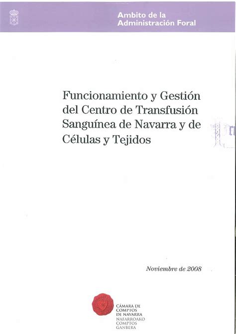 PDF Informe Definitivo Banco Sangre Cámara de Comptos de