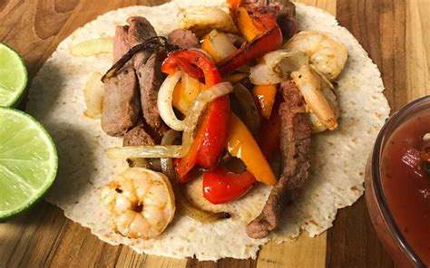 Steak And Shrimp Fajitas My Curated Tastes