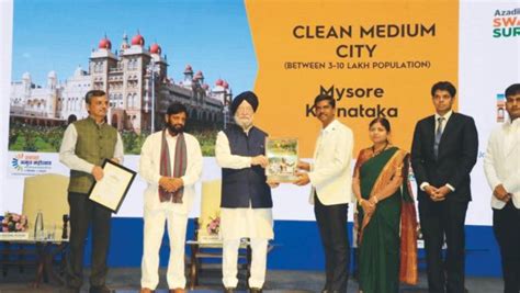 Indore Cleanest City For Th Time In A Row Mysuru Eighth Star Of Mysore