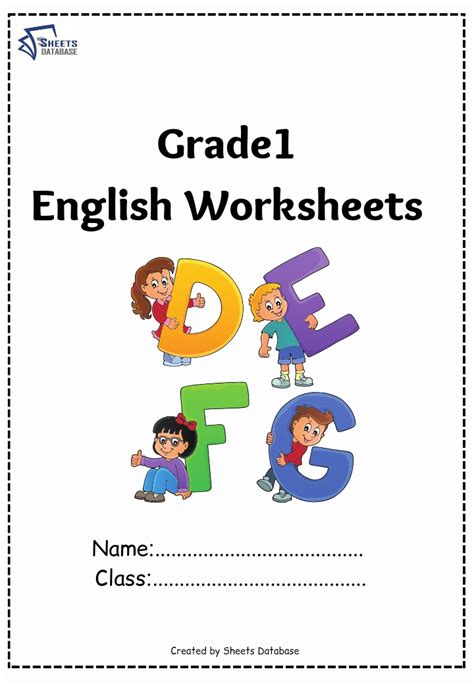 Grade1 English Worksheets Sheets