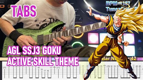 Guitar TABS Dokkan Battle OST AGL SSJ3 GOKU ACTIVE SKILL THEME YouTube