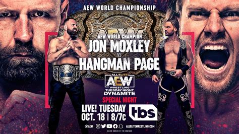 Jon Moxley Vs Hangman Adam Page Aew World Championship Wwe K