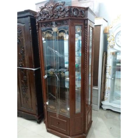 Jual Lemari Kristal Pintu Kayu Padu Shopee Indonesia