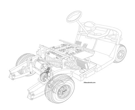 Golf Cart Sketch at PaintingValley.com | Explore collection of Golf Cart Sketch