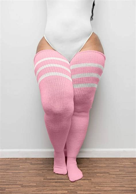 Real Plus Size Thigh Highs Thunda Thighs Long Knee Socks Etsy Uk