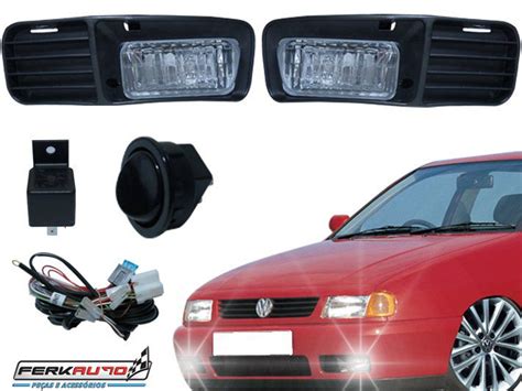 Kit Farol Milha Polo Classic 97 98 99 00 01 02 Neblina Ferkautoparts