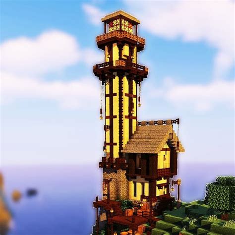 Lighthouse Minecraft Minecraft Lights House Build Minecraft Geb Ude