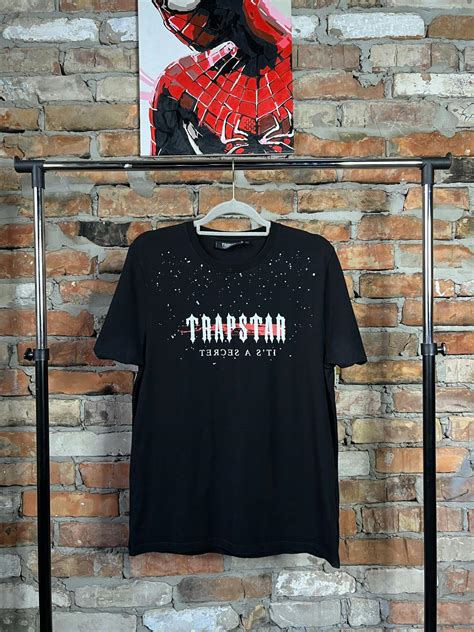 Streetwear × Trapstar London Trapstar Big Logo Black T Shirt Size S