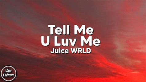 Juice Wrld Tell Me U Luv Me Ft Trippie Redd Lyrics Youtube