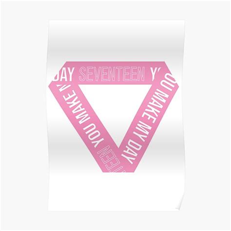 Seventeen You Make My Day Logo Poster By Pickmekshop Redbubble