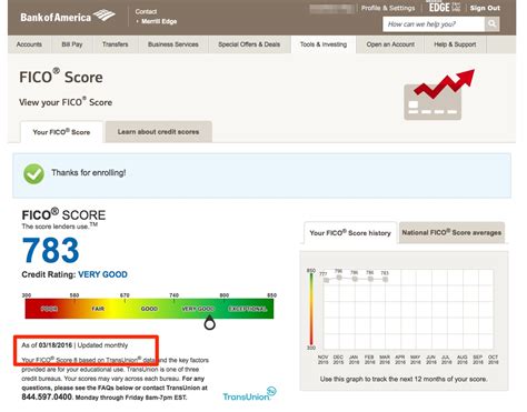 Free Fico Score From Bank Of America Credit Cards My Money Blog