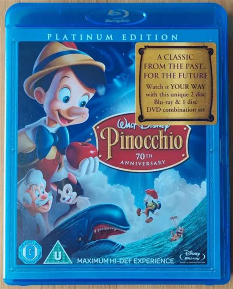 Pinocchio Platinum Th Anniversary Edition Blu Ray Dvd