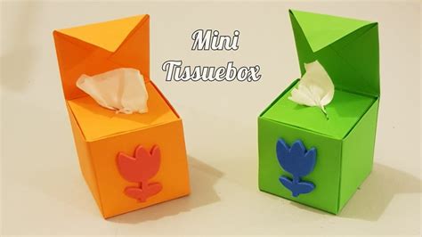 Diy No Glue Paper Tissue Box Very Easy Mini Origami Box Tutorials