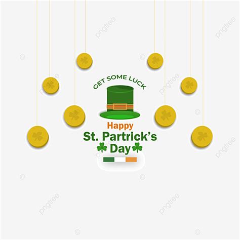 St Patrick Hat Vector Art Png St Patricks Day With Hat Coin Vector