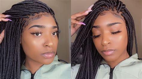 Most Realistic Box Braid Wig Ever Omg 😱😍 Ft Neatandsleek Youtube