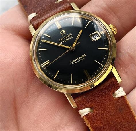 Vintage Omega Seamaster De Ville Automatic Black Restored Dial