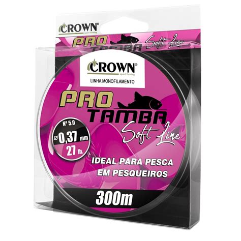 Linha Monofilamento Crown Pro Tamba Soft Line M Pink Crown