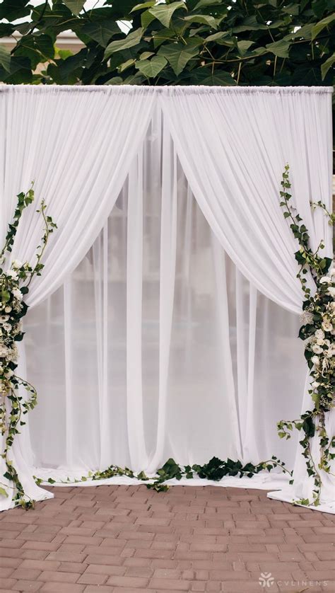 White Drapes For Wedding