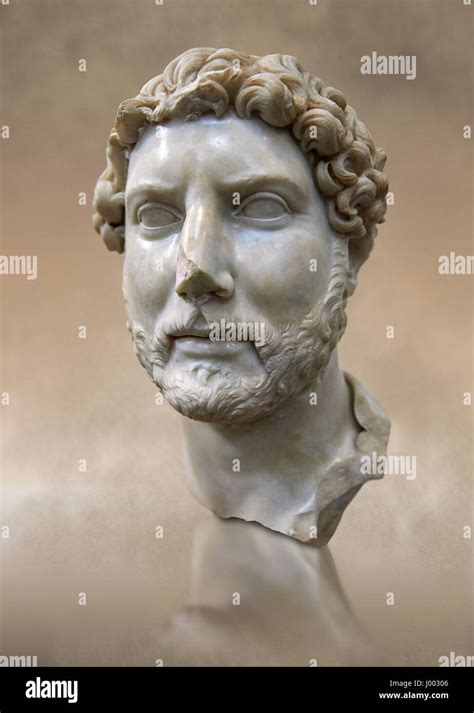 Roman Portrait Bust Of Emperor Hadrian Ad National Roman