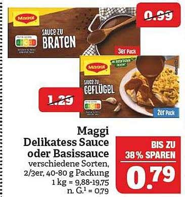 Maggi Delikatess Sauce Oder Basissauce Angebot Bei Marktkauf