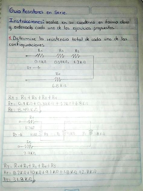 Solution Resistores En Serie Guia De Ejercicios De Circuitos El