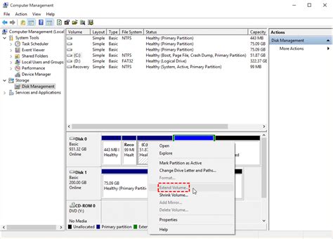 Free Tutorial Disk Management Combine Partitions In Windows