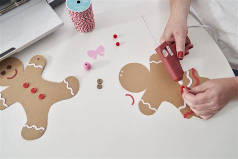 Paper Gingerbread Garland DIY Tutorial by Love The Day