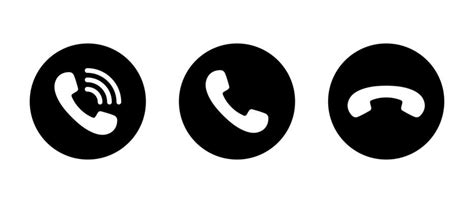 Call Icon Black Vector Art, Icons, and Graphics for Free Download