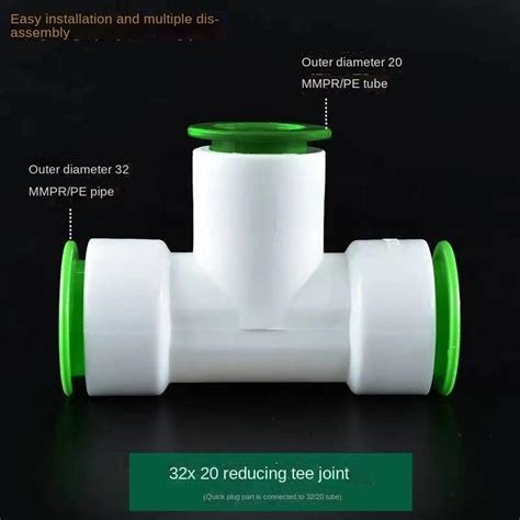 PPR Water Pipe Quick Coupling Points Hot Melt Free Direct Plug In Hot AndWater Pipe