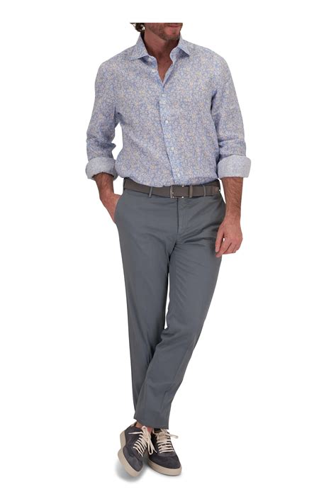 Torino Gray Tubular Woven Elastic Belt Mitchell Stores