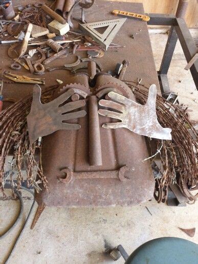 Different Ideas Wip Shovel Face Metal Art Scrap Metal Art Metal Tree