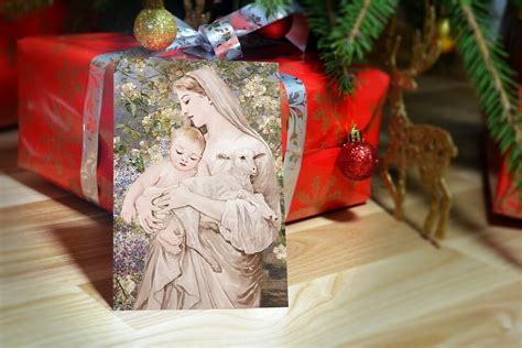 Catholic Christmas Cards 5x7 Pack Of 10 With Envelopes Blank Inside Religious Christmas