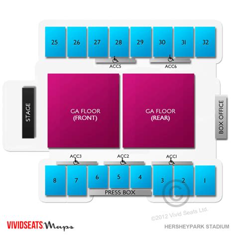 Hersheypark Stadium Seating Chart Virtual