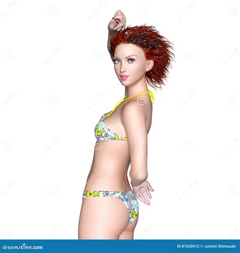 Mujer Del Bikini Stock De Ilustraci N Ilustraci N De Playa