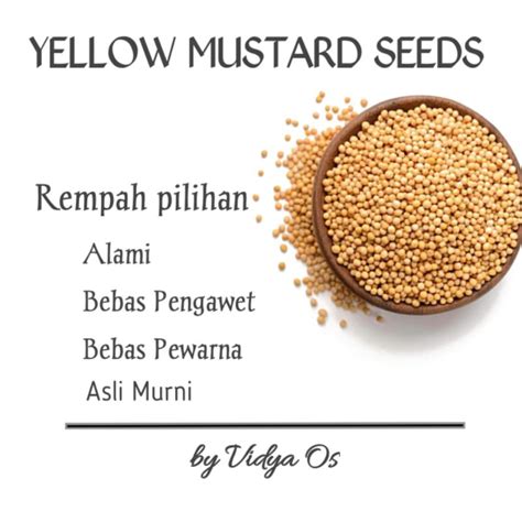 Jual YELLOW MUSTARD SEED VENKADUGU BIJI SAWI KUNING REMPAH RATUS