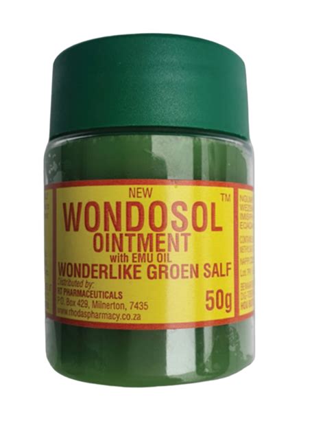 Rhodas Pharmacy Wondosol Ointment Wonderlike Groen Salf 50g